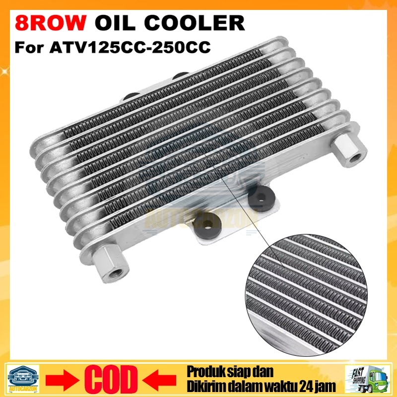 Pendingin Oli Mesin Sepeda Motor Motorcycle Oil Cooler Cooling Universal Untuk 100cc-250cc