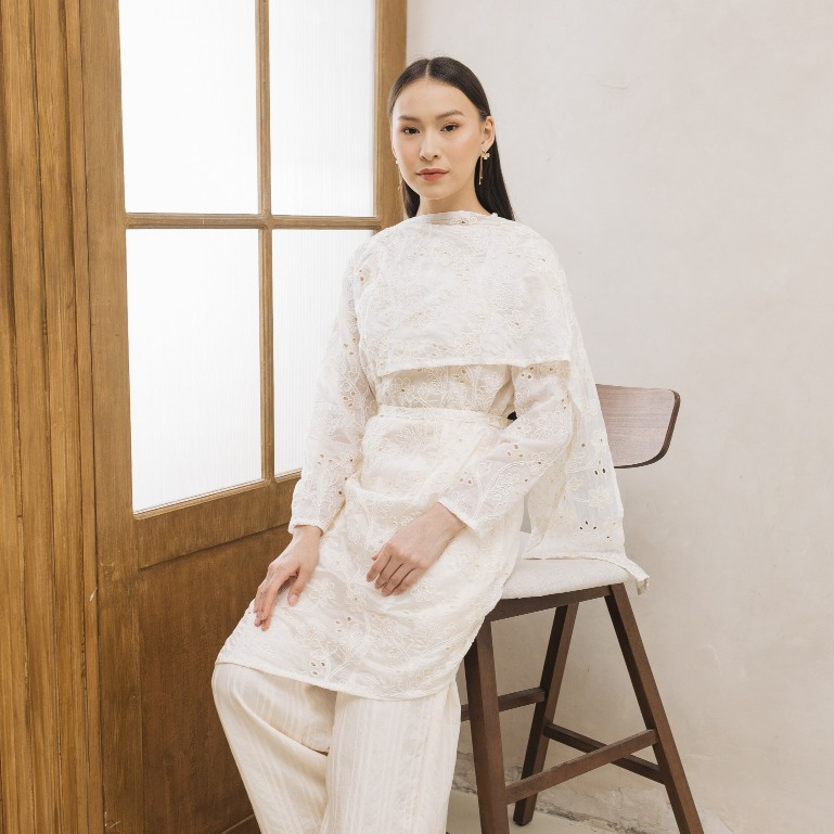 JALEELA RAYA COLLECTIONS - JIHAN TOP (TOP ONLY) - (INNER & SKIRT NOT INCLUDED) (RAYA / KEBAYA KONDAN