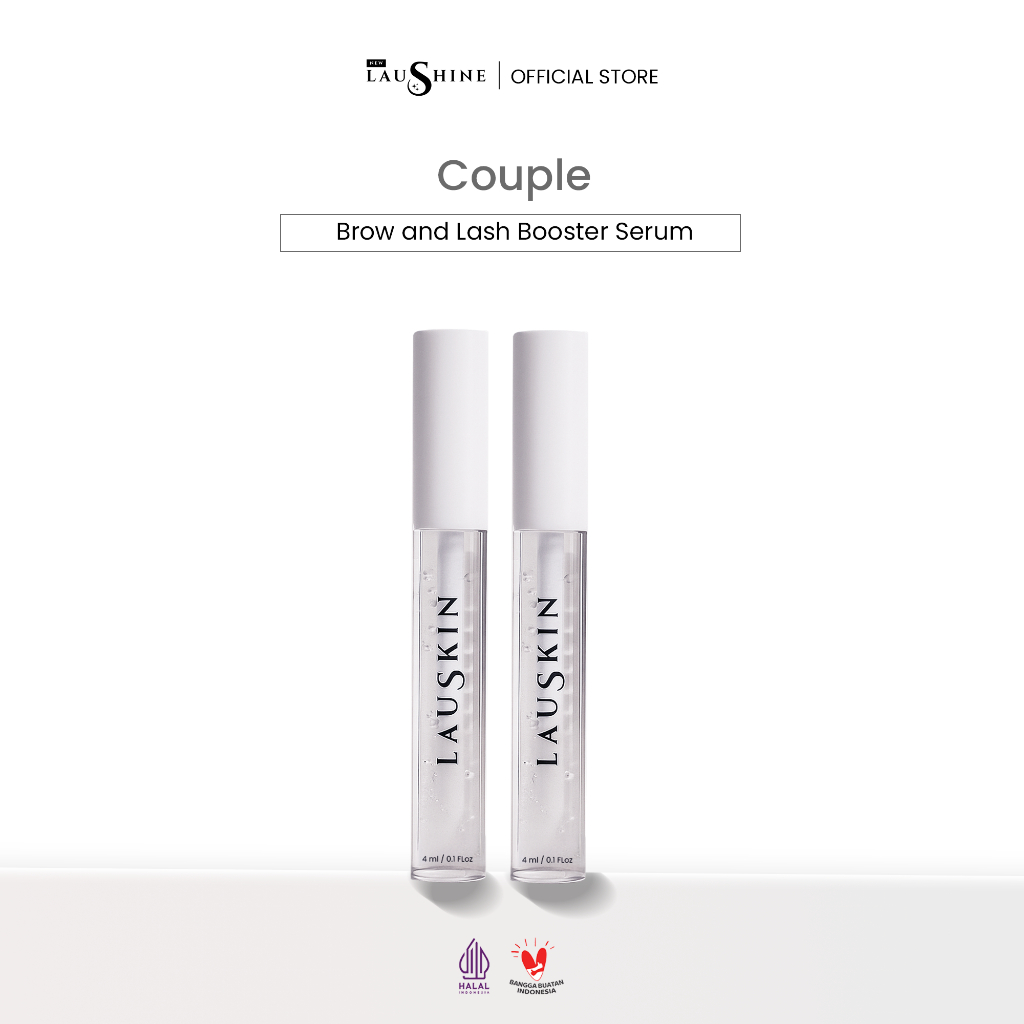 Laushine  - Couple Lash Boost - Bundling 2pcs Brow and Lash Serum Booster - Untuk Memperkuat Alis da