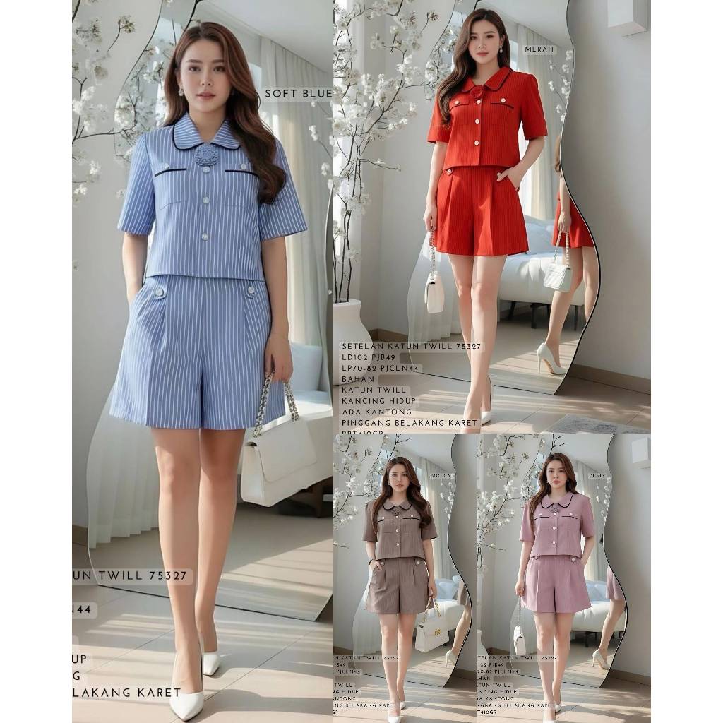 Setelan 75327 Setelan Katun Twill - FZB