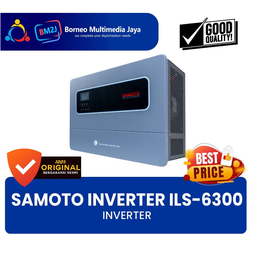 Inverter ILS6300 SAMOTO Hybird Low Frequency Pure Sinewave 48V 6300VA/5000W Hybrid Solar Inverter So