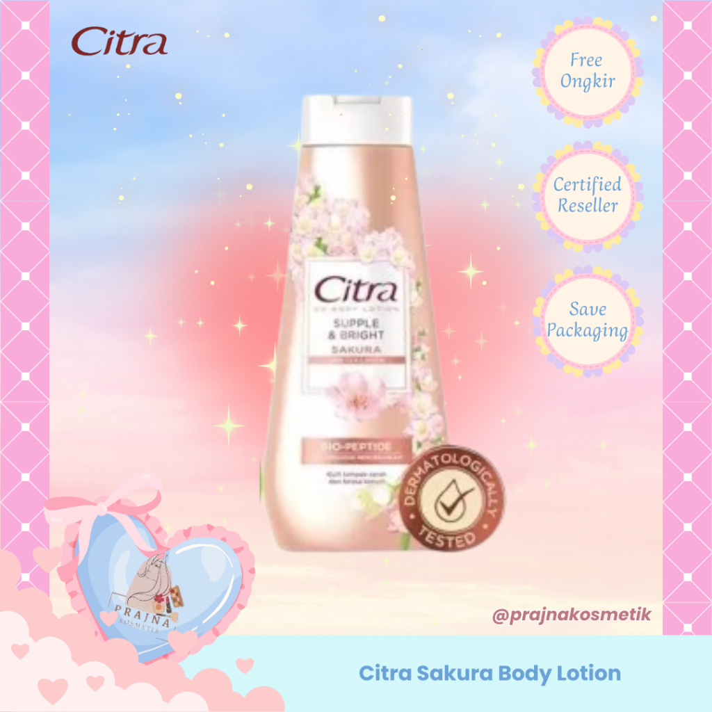 Citra Sakura Glow UV Hand & Body Lotion 120ml / 210ml - Lotion Tubuh Mencerahkan