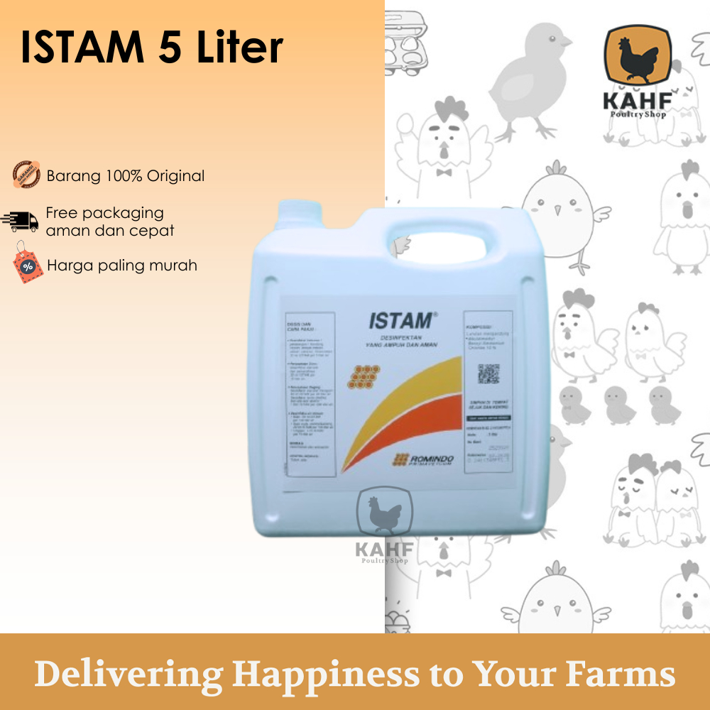 Istam 5 Liter Disinfektan Ampuh Basmi Kuman Bakteri Virus Kandang Ayam