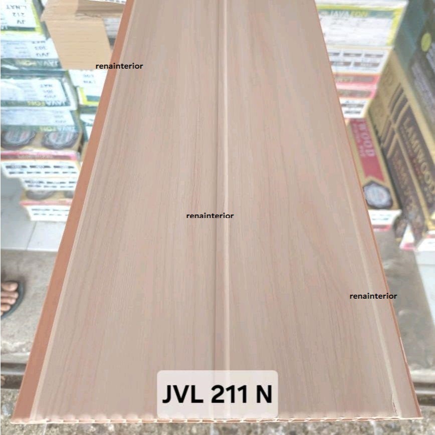 Plafon PVC JAVAFON LAMINATED series harga per 1 lbr panjang 3 mtr (doff+tekstur halus)