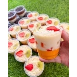Puding mangga salad buah ukuran - 150ml