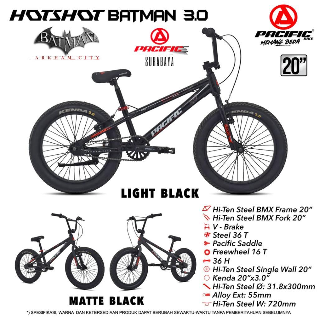 Sepeda BMX Anak Dewasa 20 inch PACIFIC BLACK HOTSHOT BATMAN 3.0