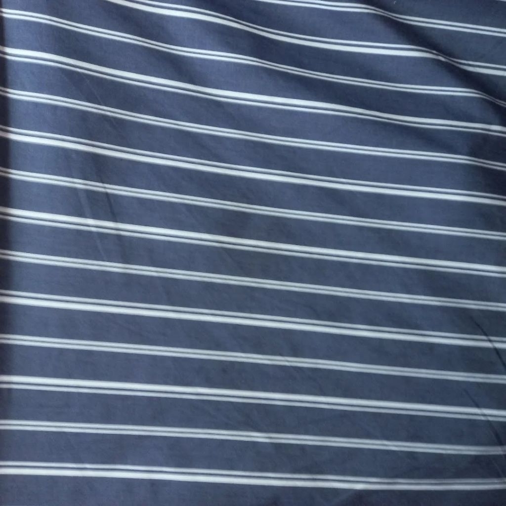 1/2 meter Kain Denim | Bahan Denim | Kain Meteran | Denim Motif Garis | Bahan Import