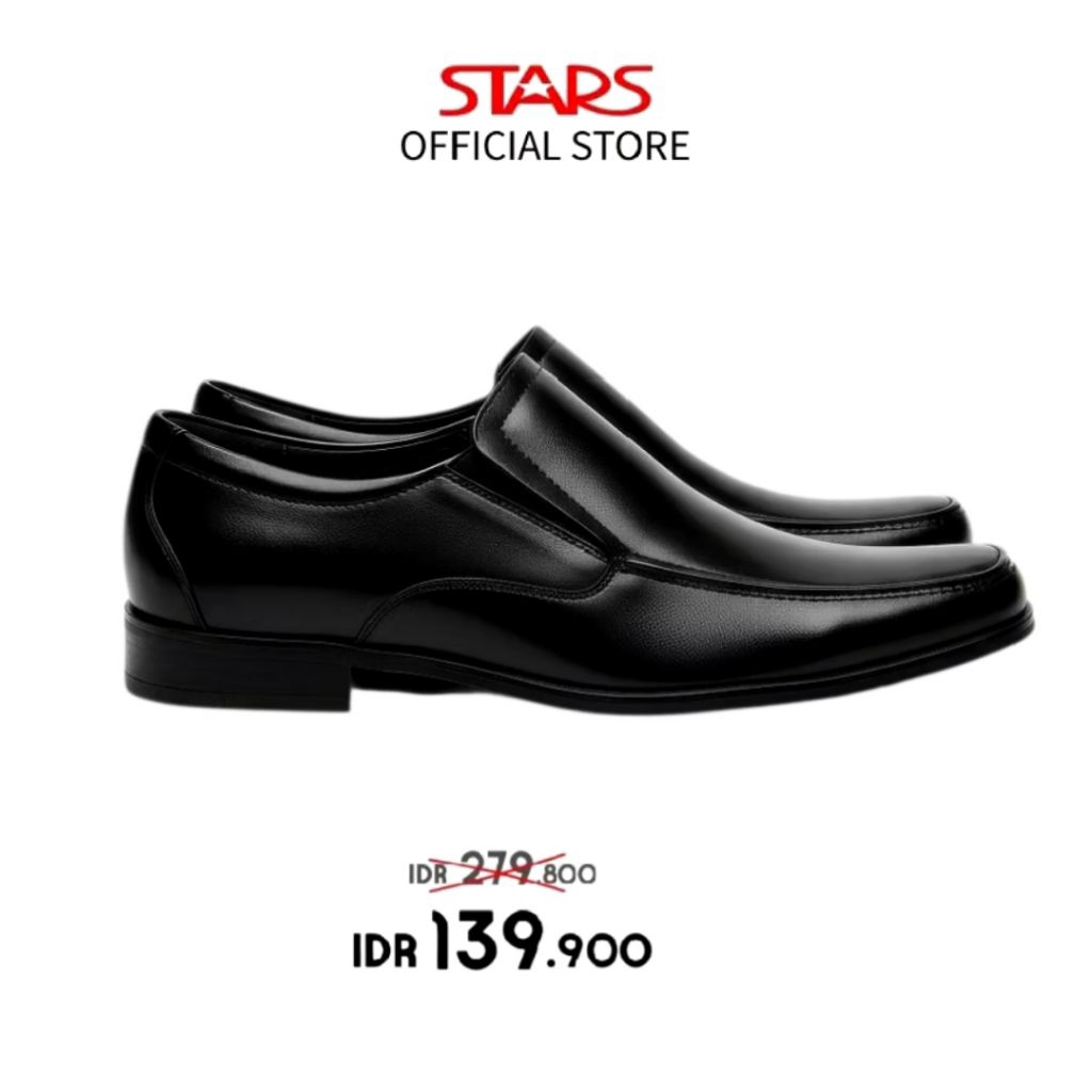 Jeddi John sepatu formal buat kerja Houston 701 hitam