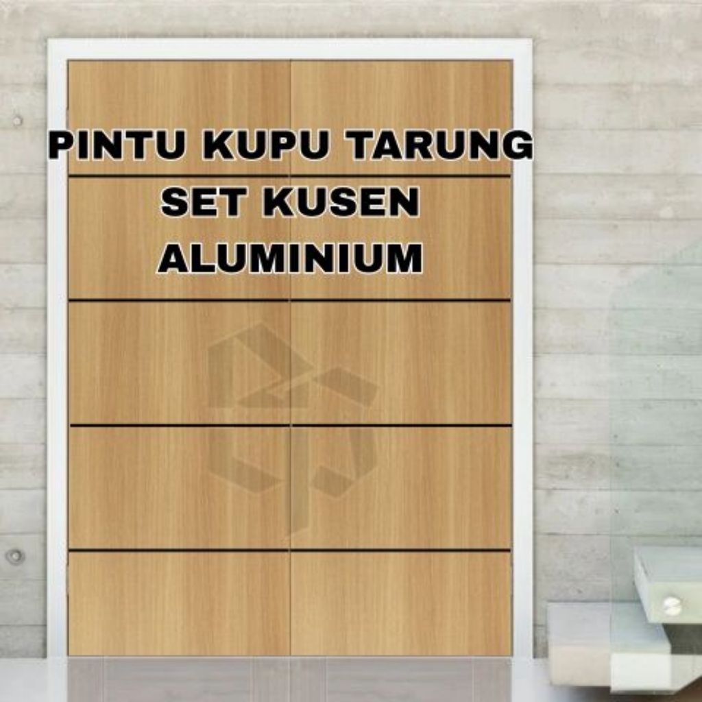Pintu Kupu Tarung HMR Set Kusen Aluminium