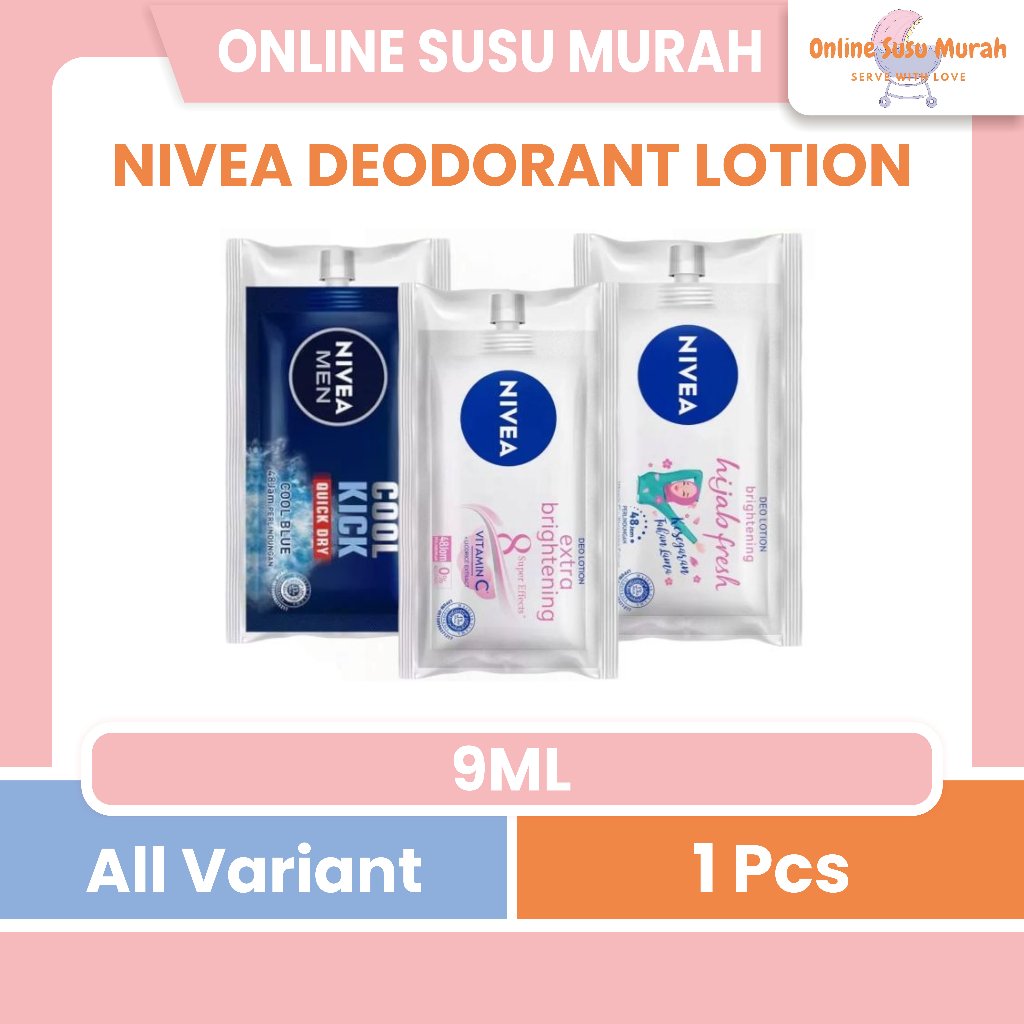 NIVEA DEODORANT HIJAB FRESH DEODORANT LOTION 9ML - MENGANDUNG MINYAK BIJI BUNGA MATAHARI PRLA