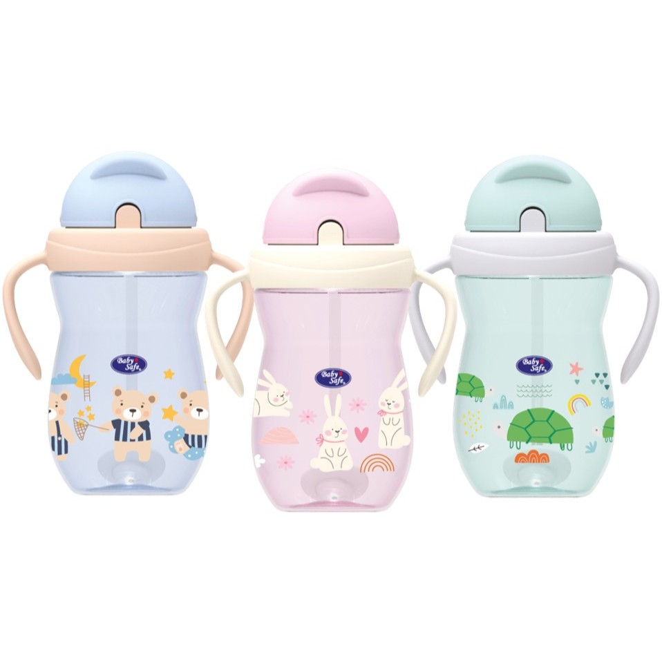 BABYSAFE CUP WEIGHT STRAW 370ML DB07