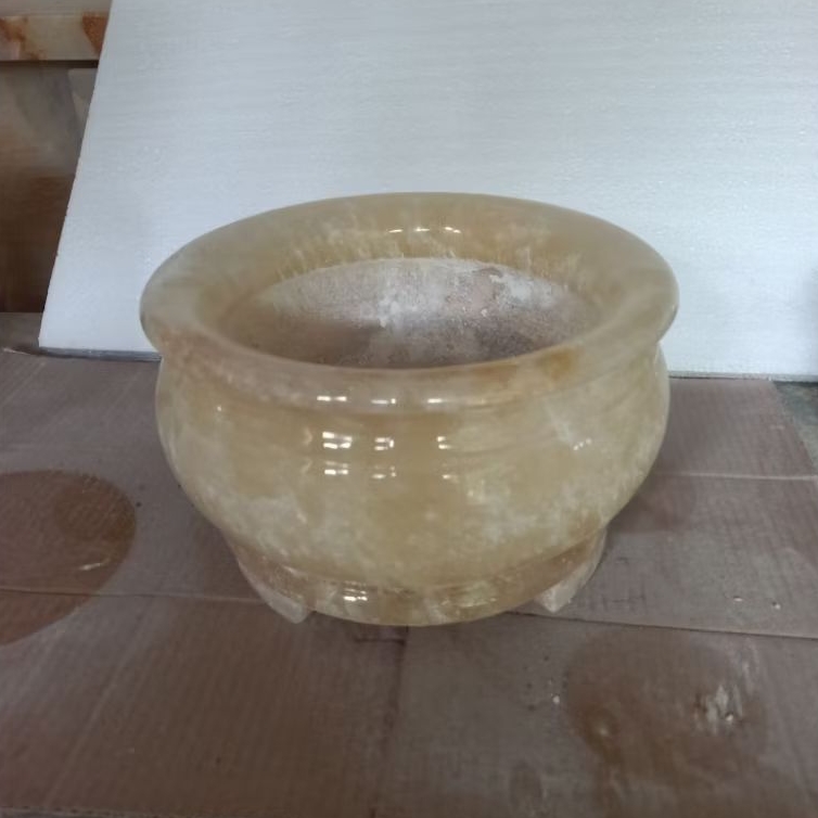 Pot Bunga Pot Tanaman Bonsai Batu Onyx Mewah