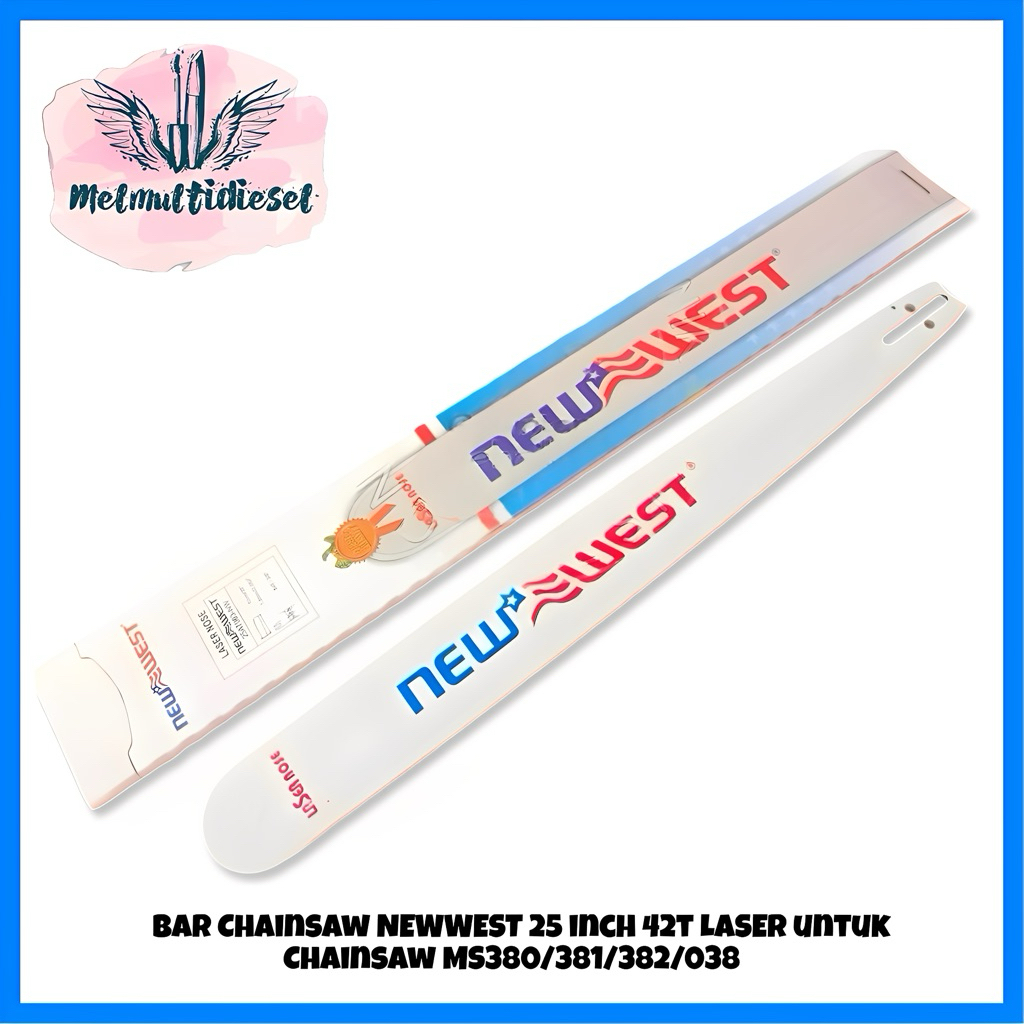 BAR CHAINSAW 25 INCH 42T LASER NEW NEW WEST ORIGINAL