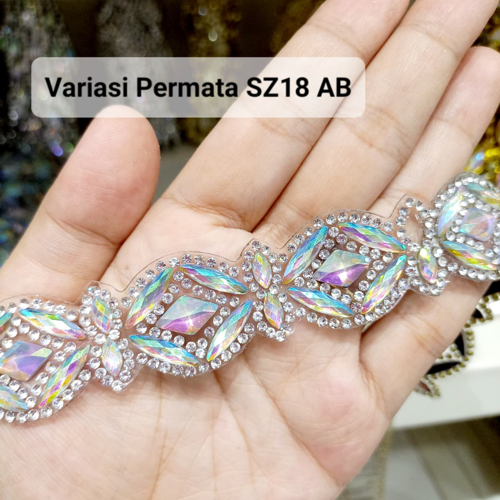 Variasi Permata SZ18 AB ROL Permata Hiasan Tempel Setrika