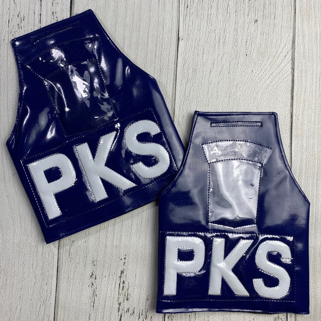 Ban Lengan PKS Patroli Keamanan Sekolah Bahan Oscar TEBAL KOKOH Warna Biru Dongker Tulisan Menyala