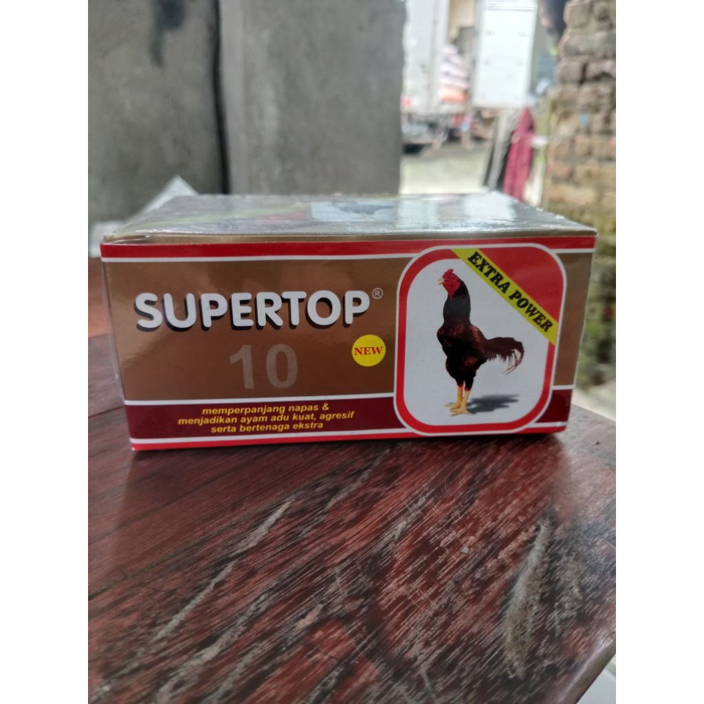 SUPERTOP obat untuk ayam  aduan 1 Box isi 12 botol
