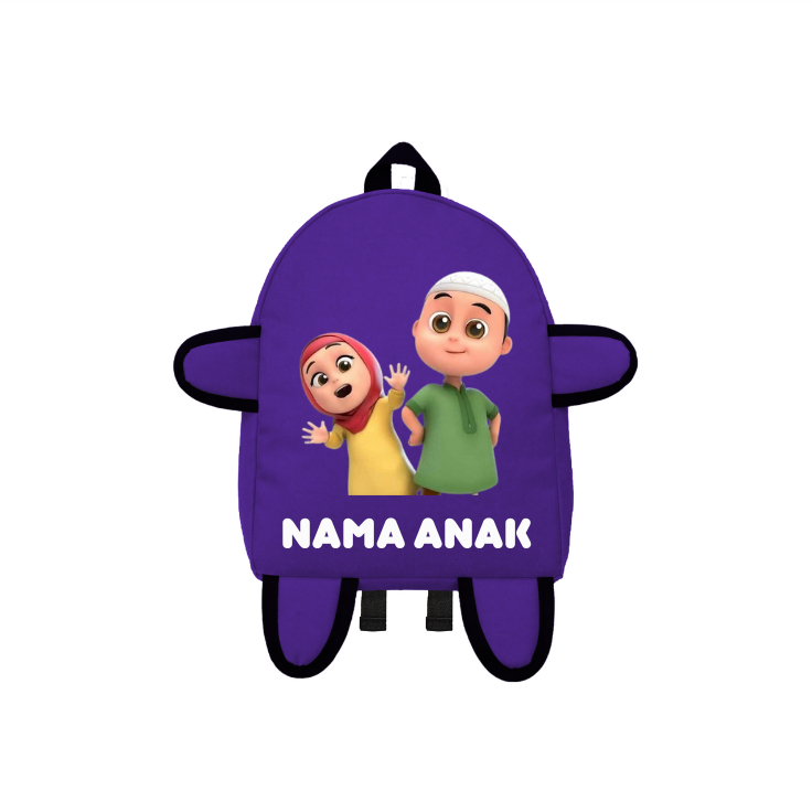 Tas ransel Mini Anak Motif NUSSA DAN RARA -Tas Ransel Mini Anak(FREE NAMA)