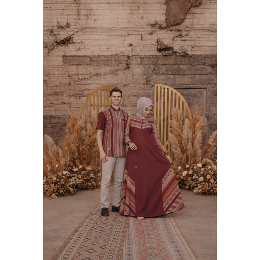 Baju Couple Pasangan Lebaran & Kondangan Gamis Kemeja Couple Lebaran 2026