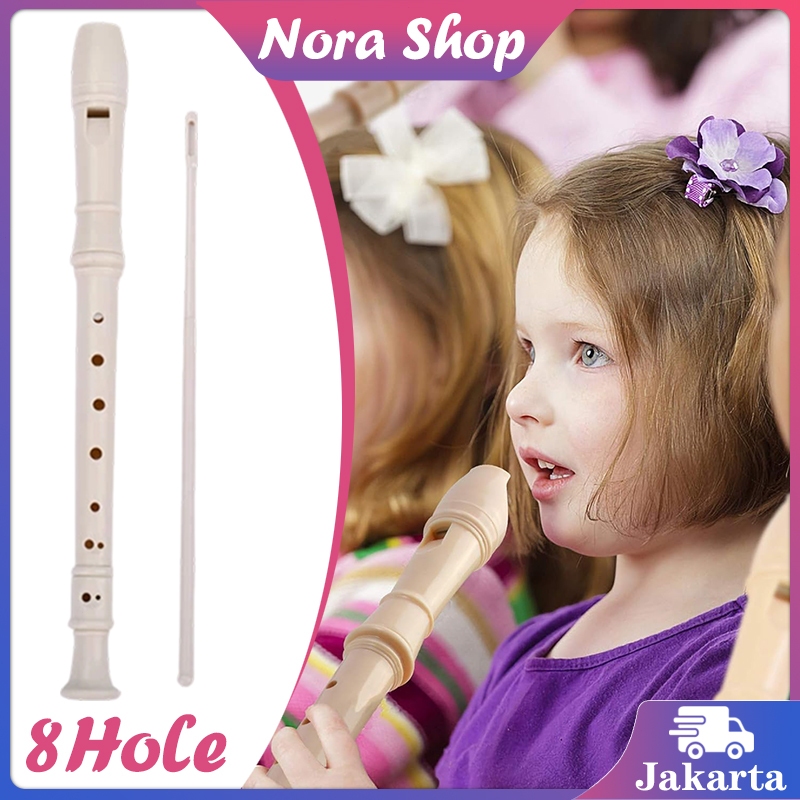 Alat Musik Tiup Kayu/ Seruling Soprano Bahan Abs/8 Lubang Seruling Plastik Kunci G
