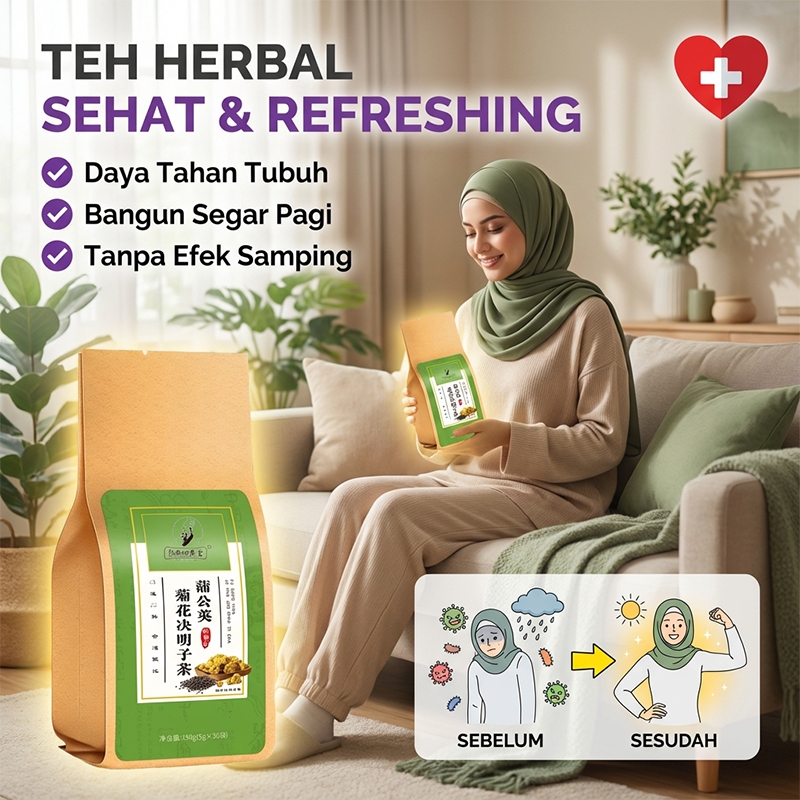 [Beli 1 Gratis 1]Teh Dandelion, Krisan Dan Biji Cassia Teh Peremajaan Centennial Teh Krisan Cassia/K