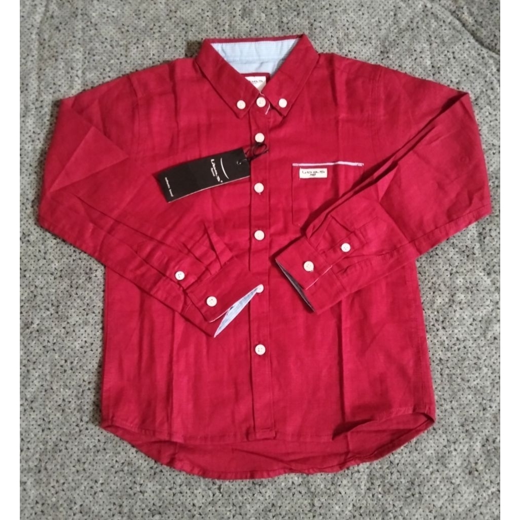 SALE Kemeja Libas Anak Laki Laki Maroon