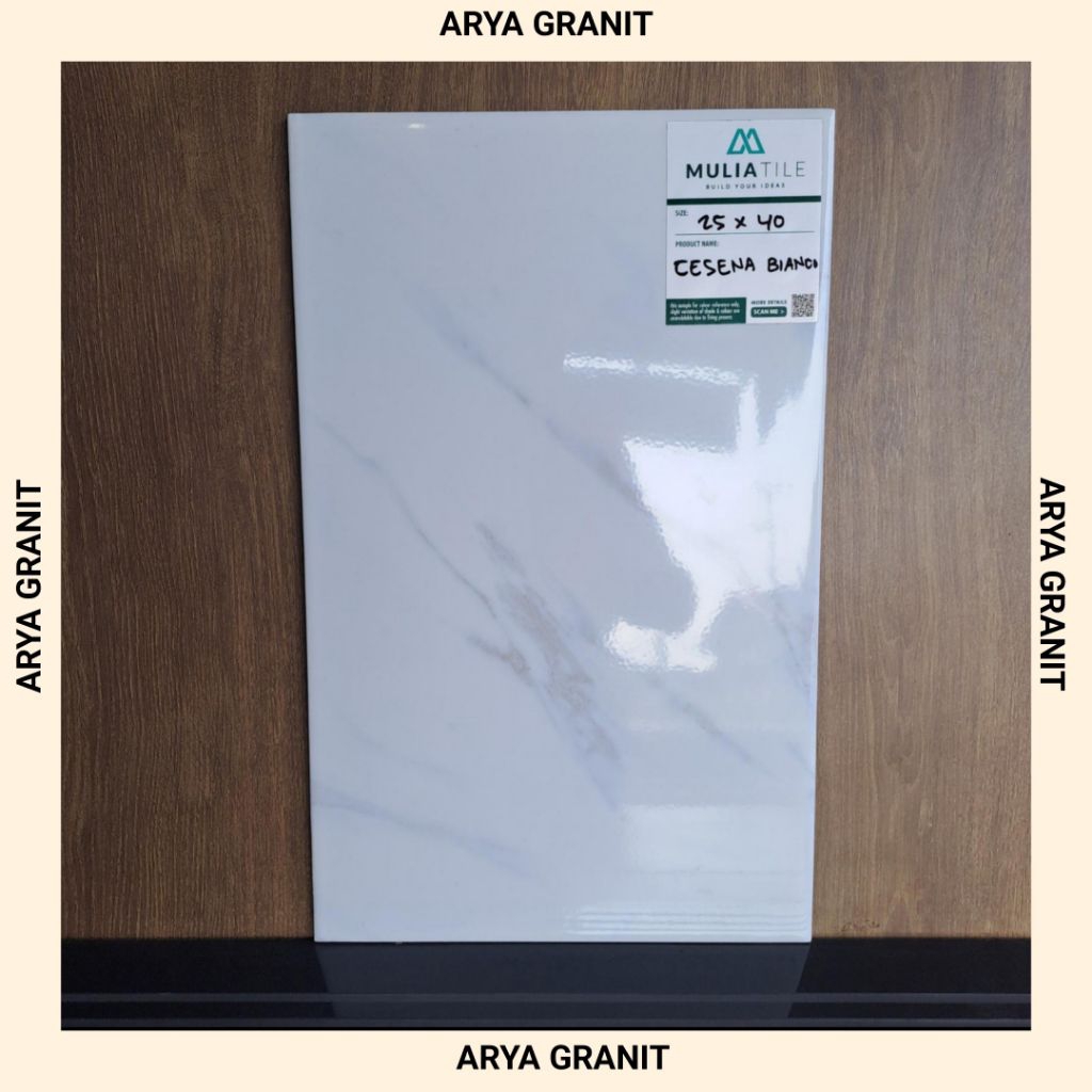 keramik dinding mulia cesena Bianco UK 25×40