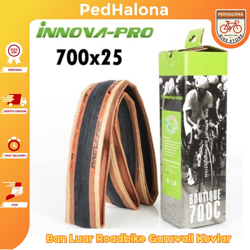 Innova Pro Ban Luar Roadbike 700x25c Ban Luar Roadbike Gumwall Kevlar