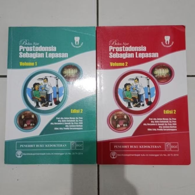 Buku Ajar Prostodonsia Sebagian Lepasan Volume 1&2 Edisi 2 By Anton Margo Indra Setiabudi ORIGINAL