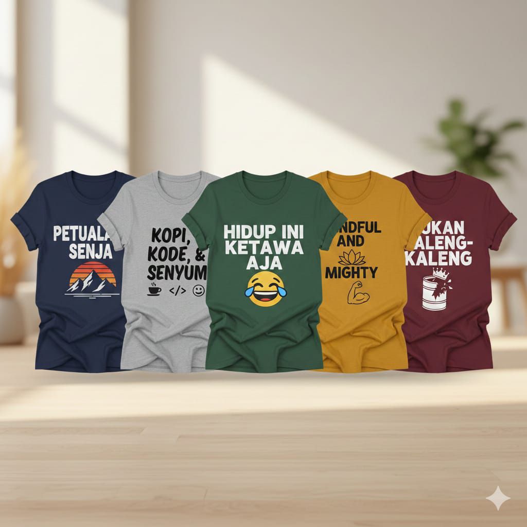 SABLON KAOS COSTUM SATUAN DESAIN BEBAS POTO/COUPLE GAMBAR SENDIRI