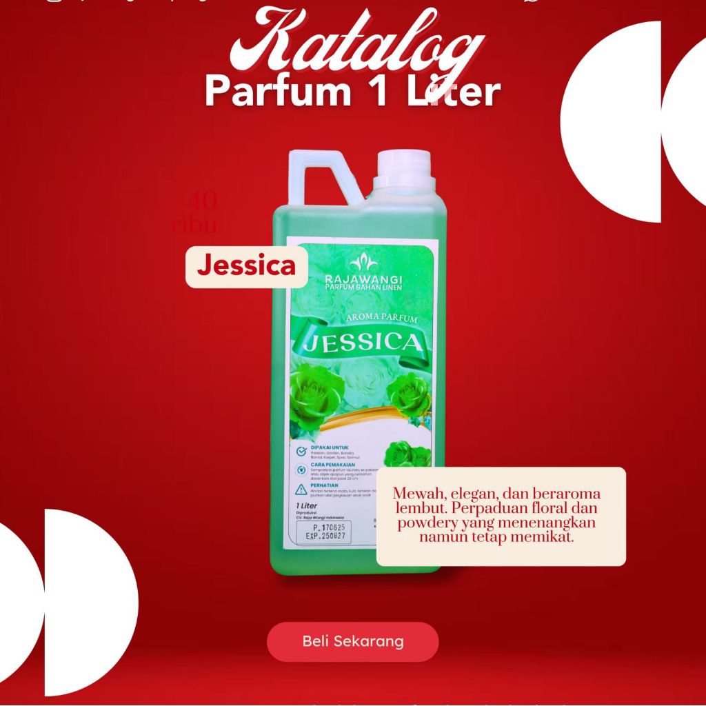 Parfum laundry Rajawangi 1liter/Parfum Laundry Grade A/Parfum laundry tahan lama