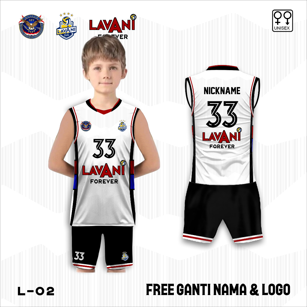 Jersey Voli proliga baju volleyball LavAni kaos anak singlet  volley ball