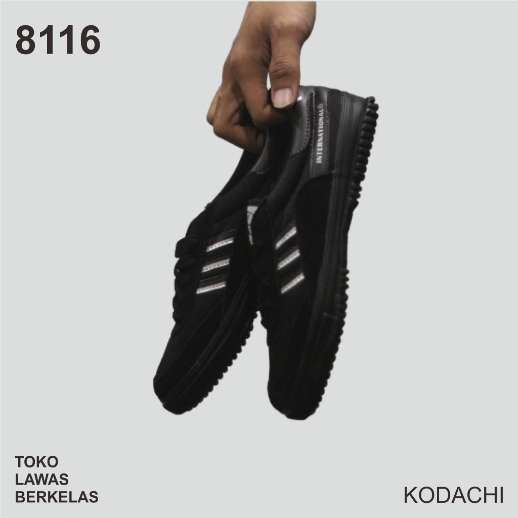 Sepatu Kodachi 8116 HITAM SILVER - Sepatu Kodachi 8116 Black Silver - Kodachi Shoes 8116 HS
