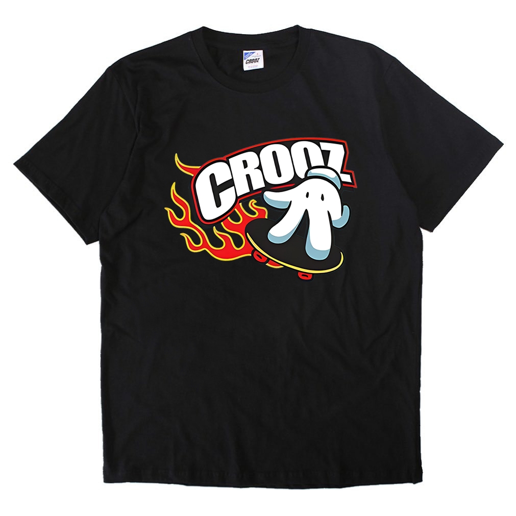 Kaos COD Premium Baju CROOZ Finger Skateboard DTF Lengan Pendek Bergaya Desain 100% Orisinal Cotton 