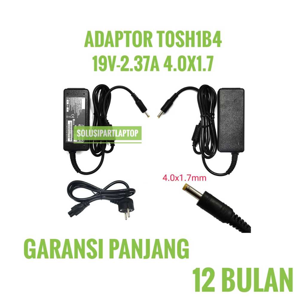 GARANSI 1 TAHUN Adaptor Charger Laptop Toshiba Portege Z10 Z10T Z15T Z20T-B Z20T-C 45W