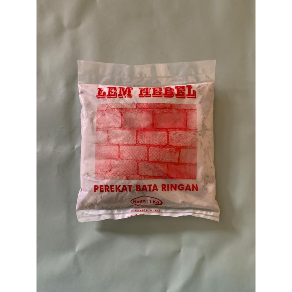 perekat bata ringan / lem hebel / semen hebel kemasan 1Kg