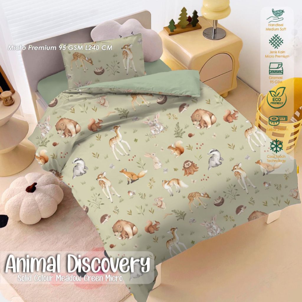 Bedcover set sprei animal discovery bedcover set 90x200 bedcover set 100x200 bedcover set 120x200 be