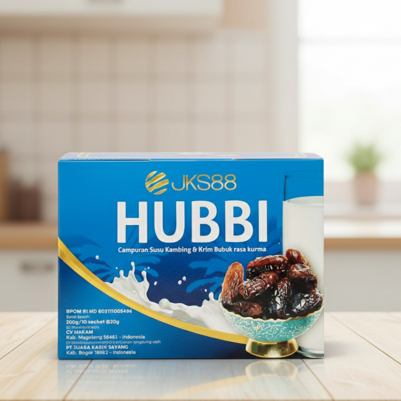 Hubbi Milk Kurma Susu Kambing Krim Bubuk 10 Saset