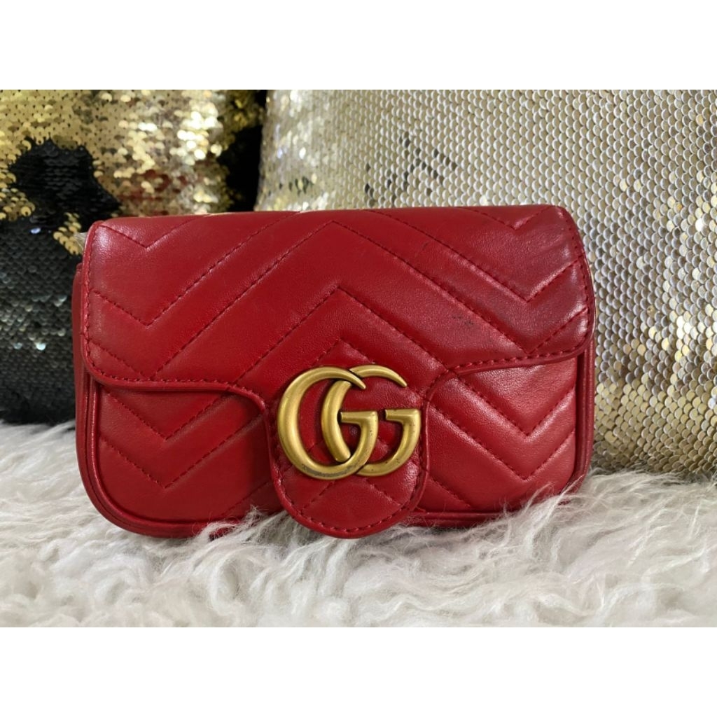 Gucci Marmont Mini Bag Red bag