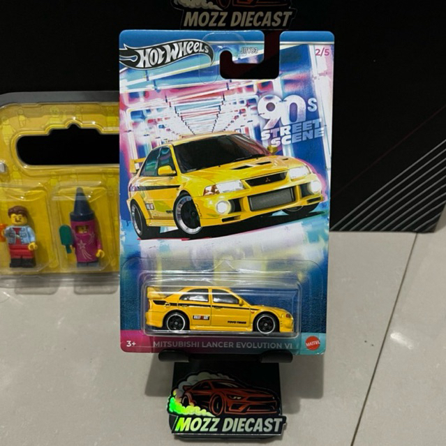HotWheels 90s Street Scene Mitsubishi Lancer Evolution VI Hot Wheels Lancer Evo VI