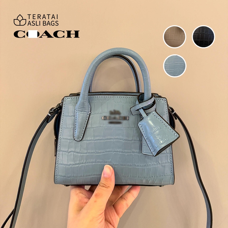 Tas Mini Wanita Tas Tangan & Selempang Bahu Kulit Crocodile Glossy CR209