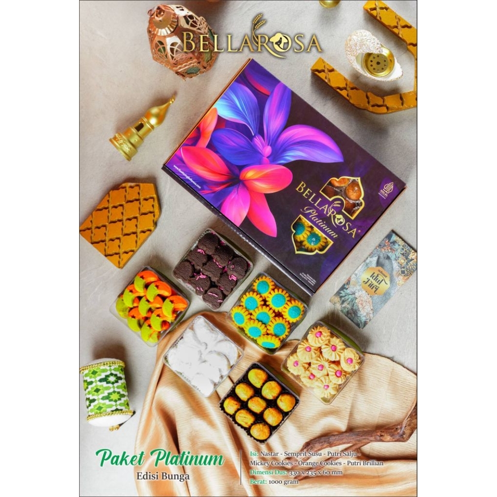 PROMOBELLAROSA PAKET PLATINUM /BELAROSA 2026 KUE KERING HAMPERS LEBARAN / paket THR IDUL FITR 2026/ 