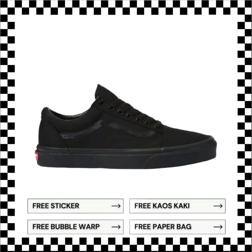 Vans Oldskool Full Black Original 100%