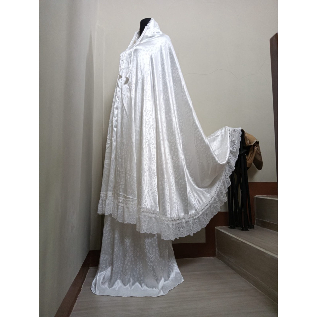 Mukena Armani Silk Renda || Mukena Dewasa
