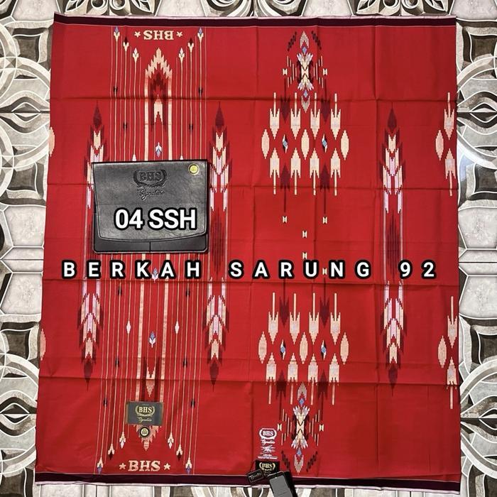 BHS SIGNATURE S77 MOTIF SGC SIA GRADE GOLD 100% ORIGINAL BHS Sarung Songket Muslim - 18 SGC HITAM ME