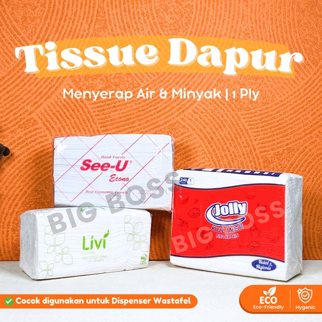 [PACK] Tissue Dapur / Kitchen Towel / Tissue Handtowel / Tisu Hand Towel / Kichen Napkin / Tisu Sera