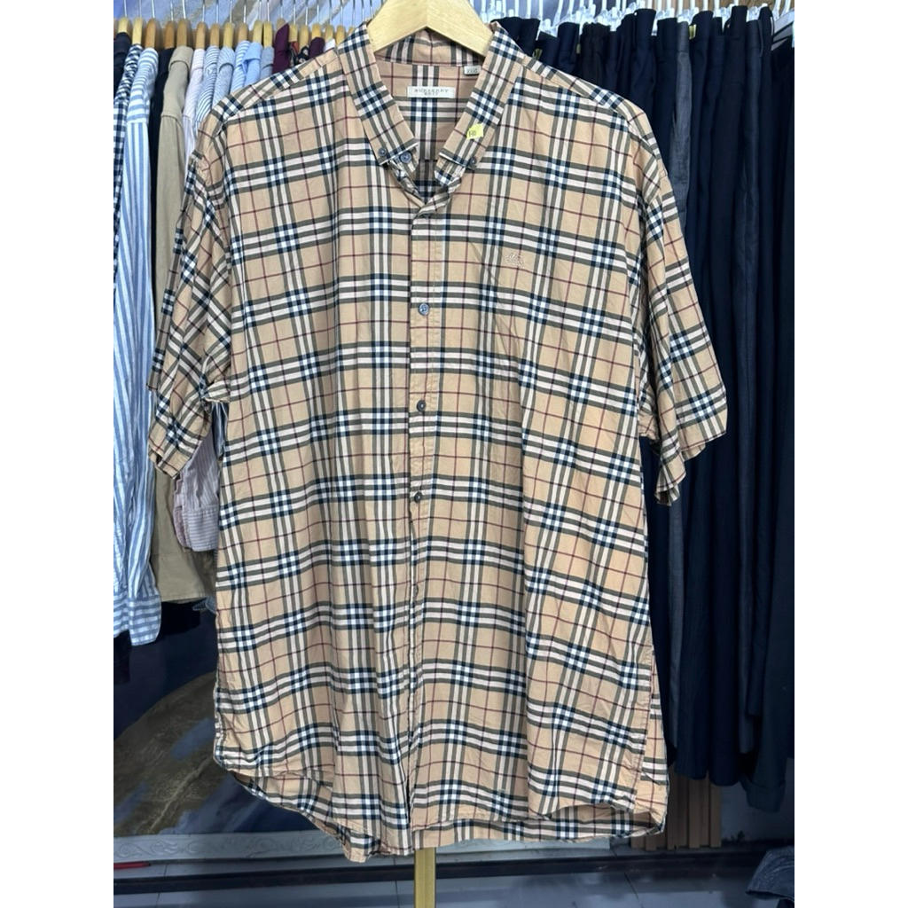 Kemeja Burberry Asli size Jumbo Kemeja Pria