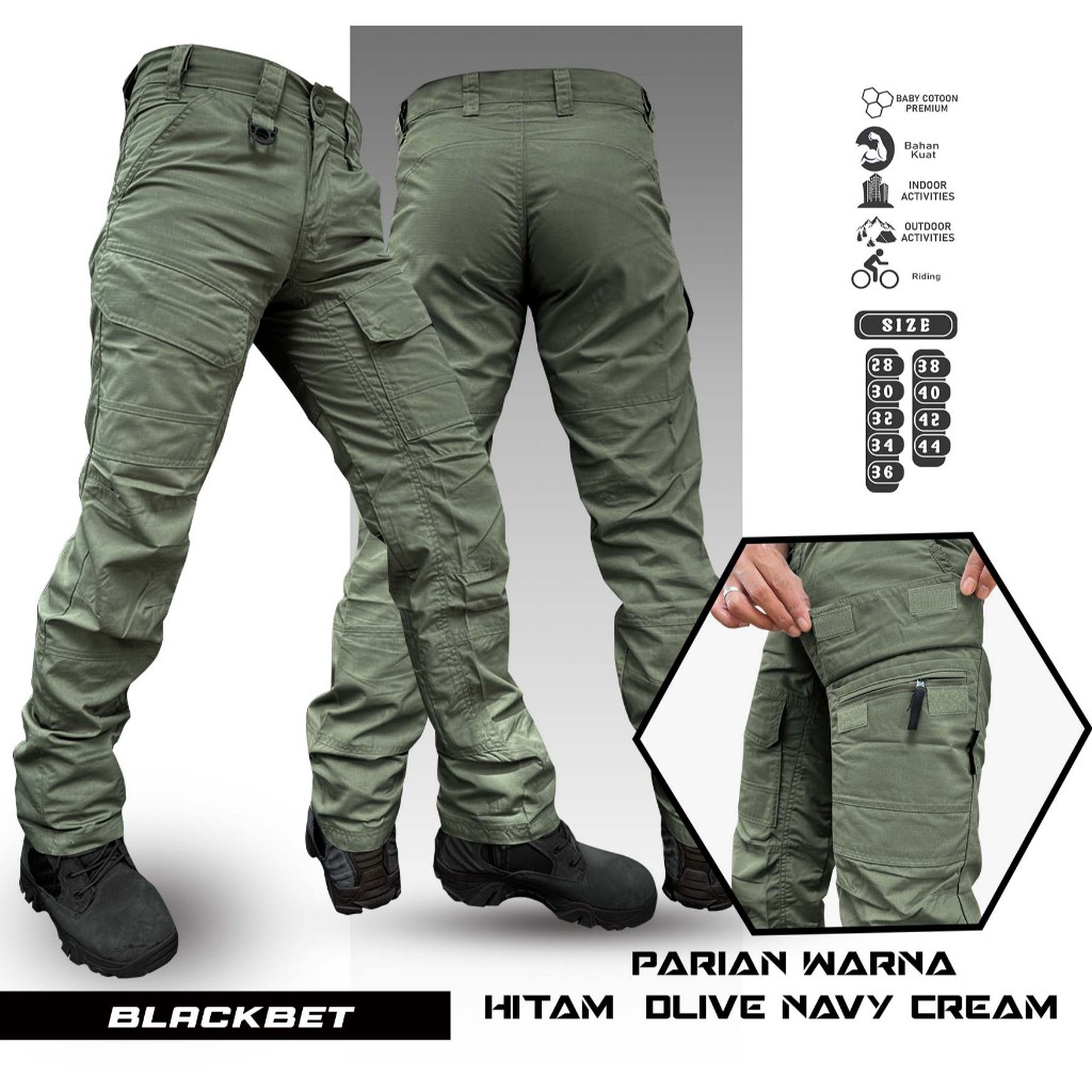Celana Panjang Tactical | pdl | | polisi ganteng | outdoor | taktikal | cargo pria