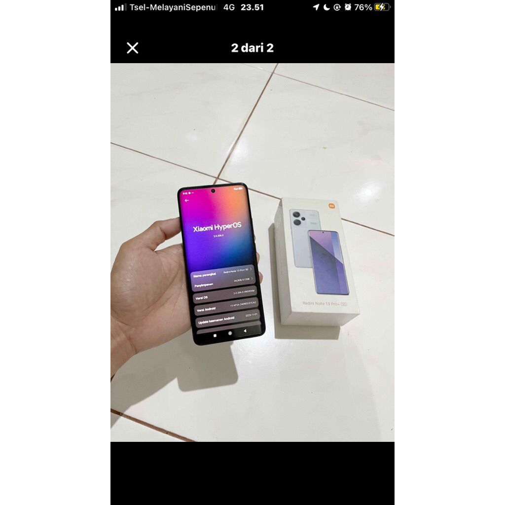 Redmi note 13 Ram 12/256gb