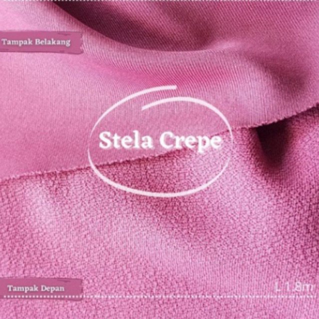 Kain Stela Crepe | Stela premium | Spandex (tebal double knit)