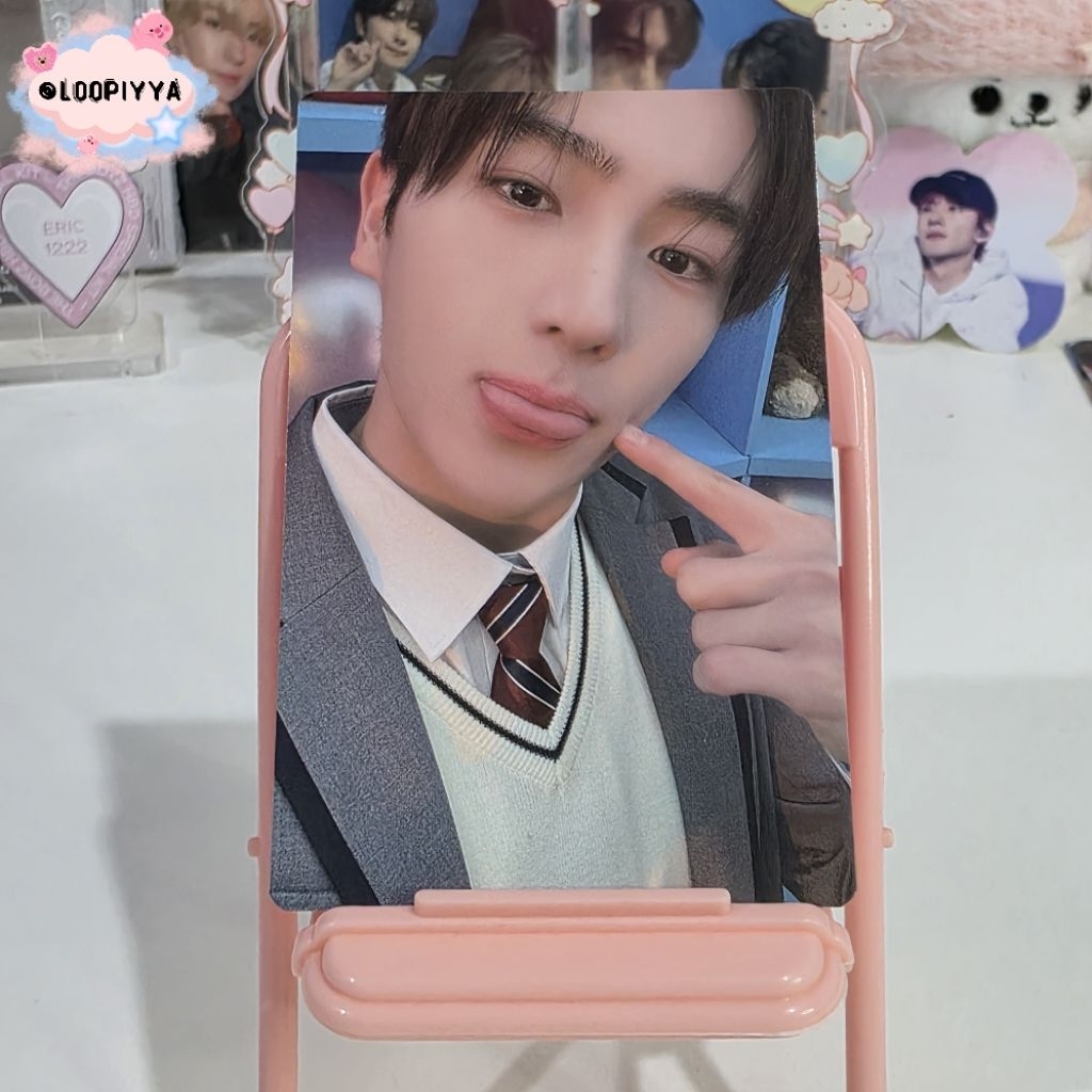 pc photocard hyunjae the b-land the bland wool blanket pc hyunjae melet